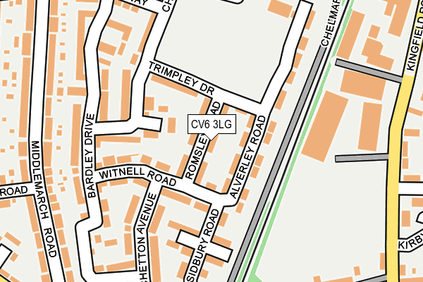 CV6 3LG map - OS OpenMap – Local (Ordnance Survey) CV6 3LG map - OS OpenMap – Local (Ordnance Survey)