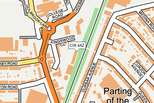 CV6 4AZ map - OS OpenMap – Local (Ordnance Survey) CV6 4AZ map - OS OpenMap – Local (Ordnance Survey)