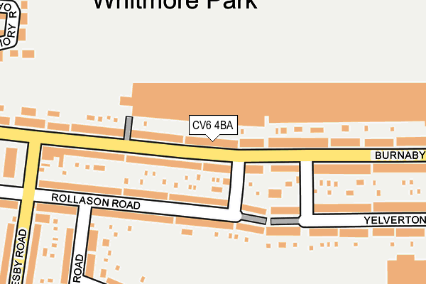 CV6 4BA map - OS OpenMap – Local (Ordnance Survey) CV6 4BA map - OS OpenMap – Local (Ordnance Survey)