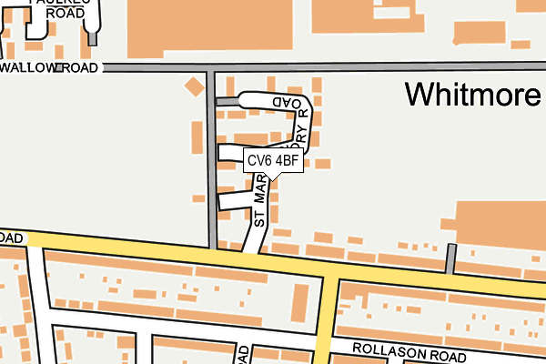 CV6 4BF map - OS OpenMap – Local (Ordnance Survey) CV6 4BF map - OS OpenMap – Local (Ordnance Survey)