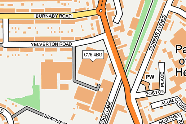 CV6 4BG map - OS OpenMap – Local (Ordnance Survey) CV6 4BG map - OS OpenMap – Local (Ordnance Survey)