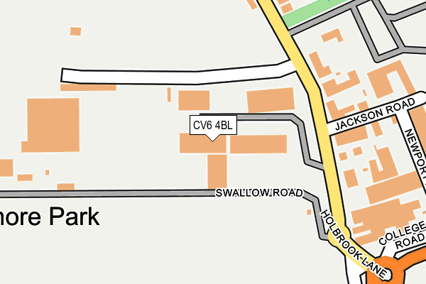 CV6 4BL map - OS OpenMap – Local (Ordnance Survey) CV6 4BL map - OS OpenMap – Local (Ordnance Survey)