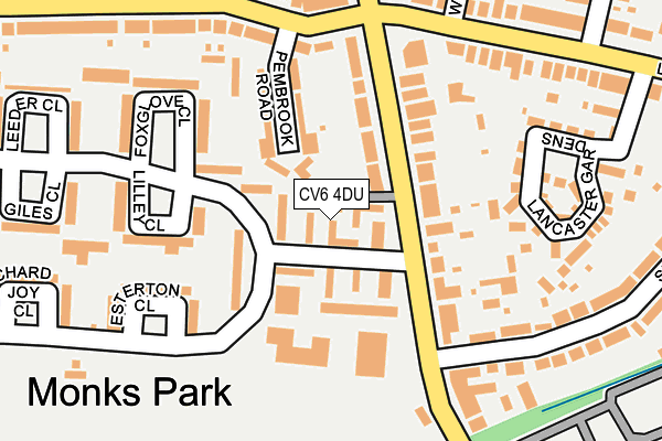 CV6 4DU map - OS OpenMap – Local (Ordnance Survey) CV6 4DU map - OS OpenMap – Local (Ordnance Survey)
