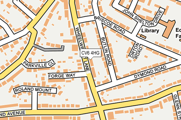 CV6 4HG map - OS OpenMap – Local (Ordnance Survey) CV6 4HG map - OS OpenMap – Local (Ordnance Survey)