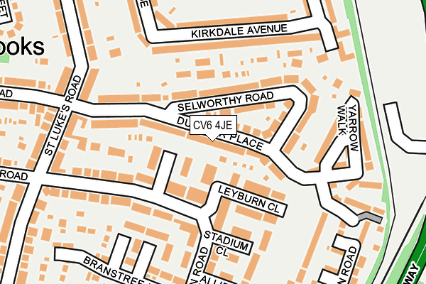 CV6 4JE map - OS OpenMap – Local (Ordnance Survey) CV6 4JE map - OS OpenMap – Local (Ordnance Survey)