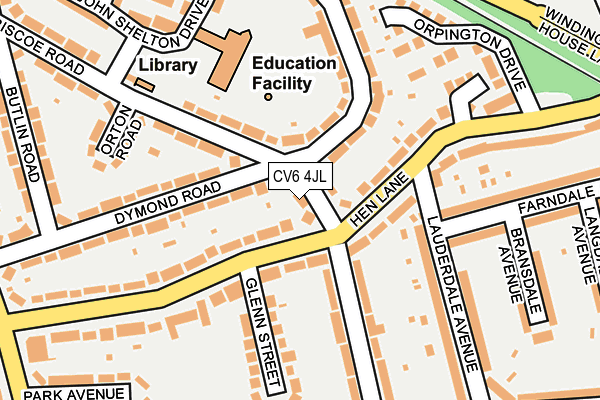 CV6 4JL map - OS OpenMap – Local (Ordnance Survey) CV6 4JL map - OS OpenMap – Local (Ordnance Survey)