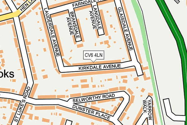 CV6 4LN map - OS OpenMap – Local (Ordnance Survey) CV6 4LN map - OS OpenMap – Local (Ordnance Survey)