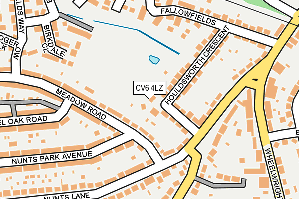 CV6 4LZ map - OS OpenMap – Local (Ordnance Survey) CV6 4LZ map - OS OpenMap – Local (Ordnance Survey)