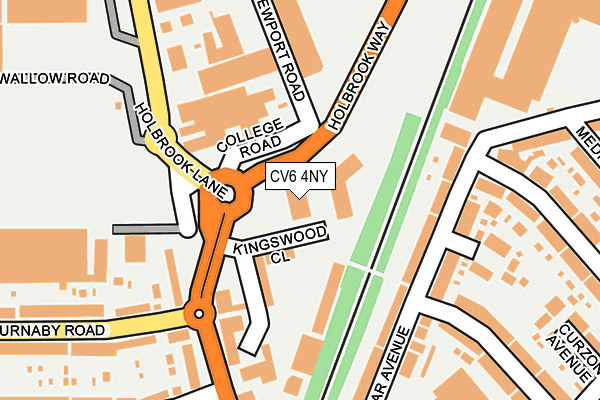 CV6 4NY map - OS OpenMap – Local (Ordnance Survey) CV6 4NY map - OS OpenMap – Local (Ordnance Survey)
