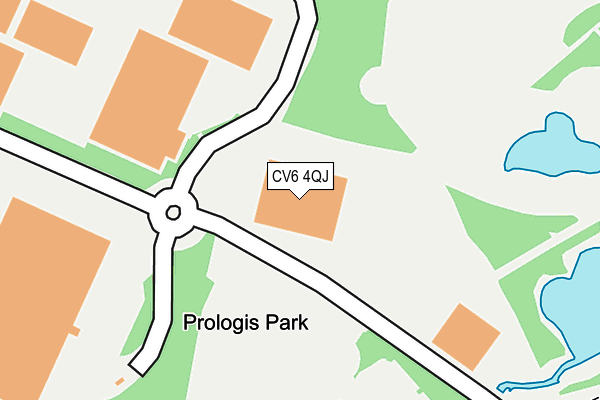 CV6 4QJ map - OS OpenMap – Local (Ordnance Survey) CV6 4QJ map - OS OpenMap – Local (Ordnance Survey)