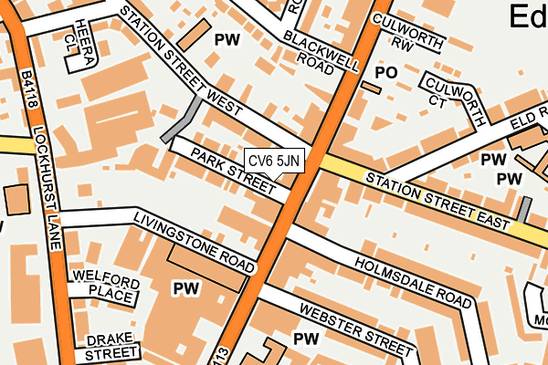 CV6 5JN map - OS OpenMap – Local (Ordnance Survey) CV6 5JN map - OS OpenMap – Local (Ordnance Survey)
