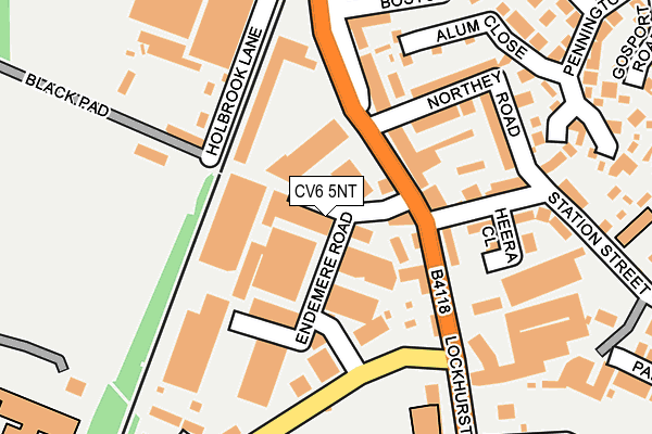CV6 5NT map - OS OpenMap – Local (Ordnance Survey) CV6 5NT map - OS OpenMap – Local (Ordnance Survey)