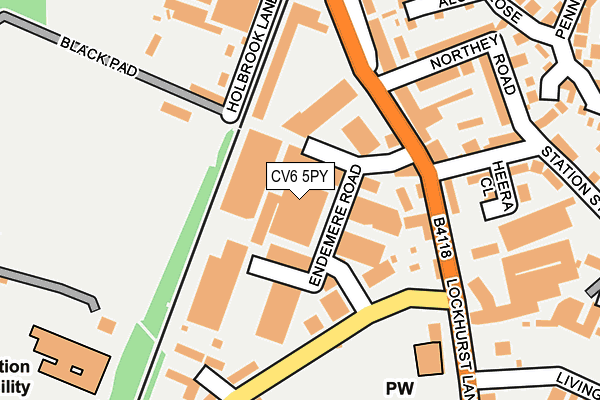 CV6 5PY map - OS OpenMap – Local (Ordnance Survey) CV6 5PY map - OS OpenMap – Local (Ordnance Survey)