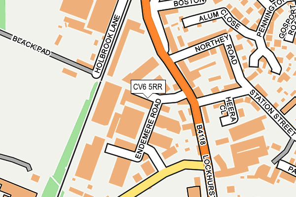 CV6 5RR map - OS OpenMap – Local (Ordnance Survey) CV6 5RR map - OS OpenMap – Local (Ordnance Survey)