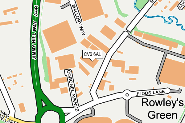 CV6 6AL map - OS OpenMap – Local (Ordnance Survey) CV6 6AL map - OS OpenMap – Local (Ordnance Survey)