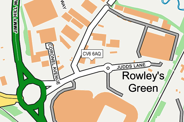 CV6 6AQ map - OS OpenMap – Local (Ordnance Survey) CV6 6AQ map - OS OpenMap – Local (Ordnance Survey)