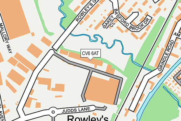 CV6 6AT map - OS OpenMap – Local (Ordnance Survey) CV6 6AT map - OS OpenMap – Local (Ordnance Survey)