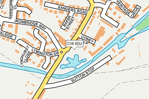 CV6 6DU map - OS OpenMap – Local (Ordnance Survey) CV6 6DU map - OS OpenMap – Local (Ordnance Survey)