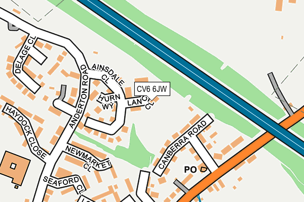 CV6 6JW map - OS OpenMap – Local (Ordnance Survey) CV6 6JW map - OS OpenMap – Local (Ordnance Survey)