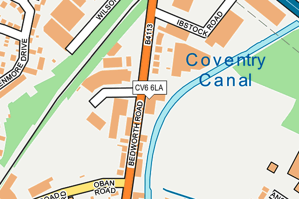 CV6 6LA map - OS OpenMap – Local (Ordnance Survey) CV6 6LA map - OS OpenMap – Local (Ordnance Survey)