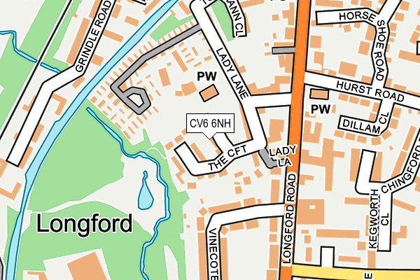 CV6 6NH map - OS OpenMap – Local (Ordnance Survey) CV6 6NH map - OS OpenMap – Local (Ordnance Survey)