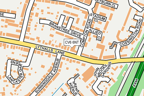 CV6 6NT map - OS OpenMap – Local (Ordnance Survey) CV6 6NT map - OS OpenMap – Local (Ordnance Survey)
