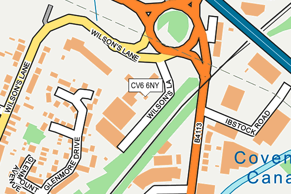 CV6 6NY map - OS OpenMap – Local (Ordnance Survey) CV6 6NY map - OS OpenMap – Local (Ordnance Survey)