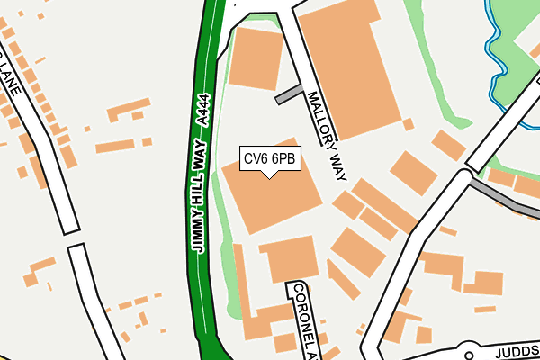 CV6 6PB map - OS OpenMap – Local (Ordnance Survey) CV6 6PB map - OS OpenMap – Local (Ordnance Survey)