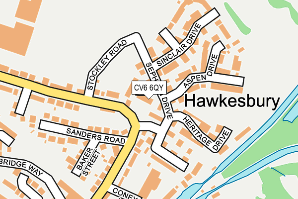CV6 6QY map - OS OpenMap – Local (Ordnance Survey)