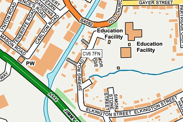 CV6 7FN map - OS OpenMap – Local (Ordnance Survey)
