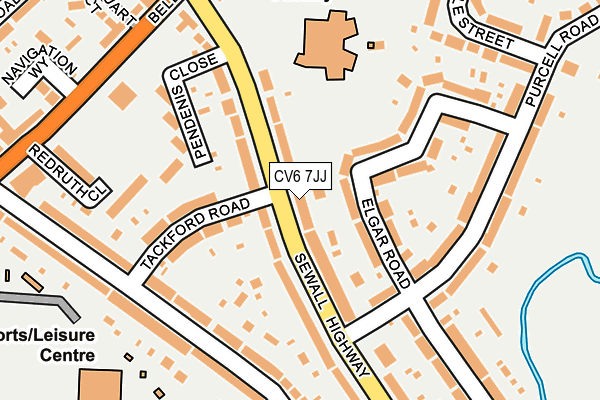CV6 7JJ map - OS OpenMap – Local (Ordnance Survey) CV6 7JJ map - OS OpenMap – Local (Ordnance Survey)
