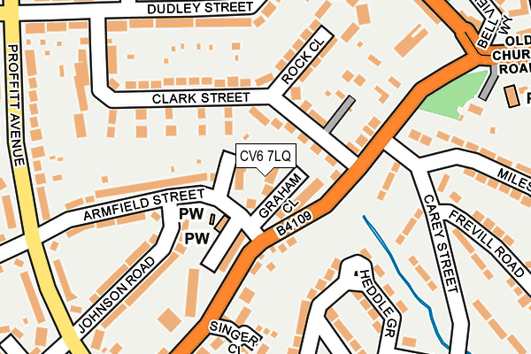 CV6 7LQ map - OS OpenMap – Local (Ordnance Survey) CV6 7LQ map - OS OpenMap – Local (Ordnance Survey)
