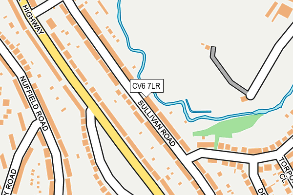 CV6 7LR map - OS OpenMap – Local (Ordnance Survey) CV6 7LR map - OS OpenMap – Local (Ordnance Survey)