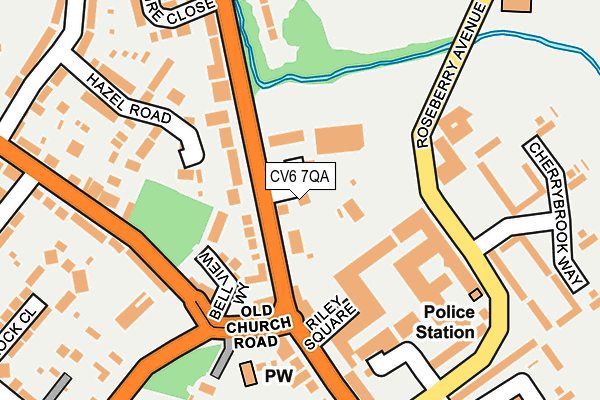 CV6 7QA map - OS OpenMap – Local (Ordnance Survey) CV6 7QA map - OS OpenMap – Local (Ordnance Survey)