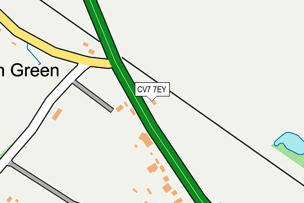 CV7 7EY map - OS OpenMap – Local (Ordnance Survey) CV7 7EY map - OS OpenMap – Local (Ordnance Survey)