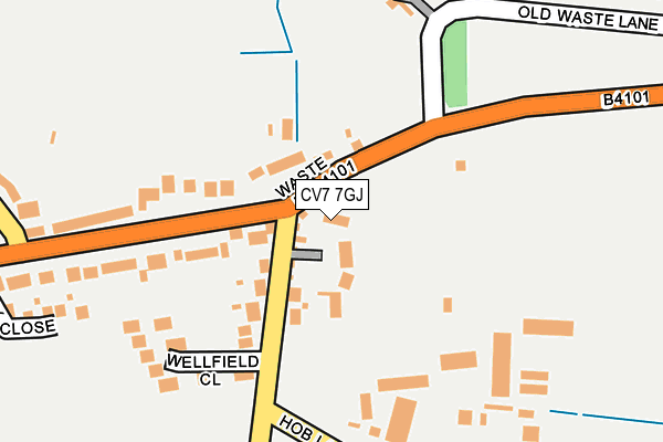 CV7 7GJ map - OS OpenMap – Local (Ordnance Survey) CV7 7GJ map - OS OpenMap – Local (Ordnance Survey)