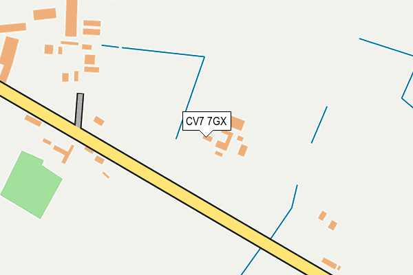CV7 7GX map - OS OpenMap – Local (Ordnance Survey) CV7 7GX map - OS OpenMap – Local (Ordnance Survey)