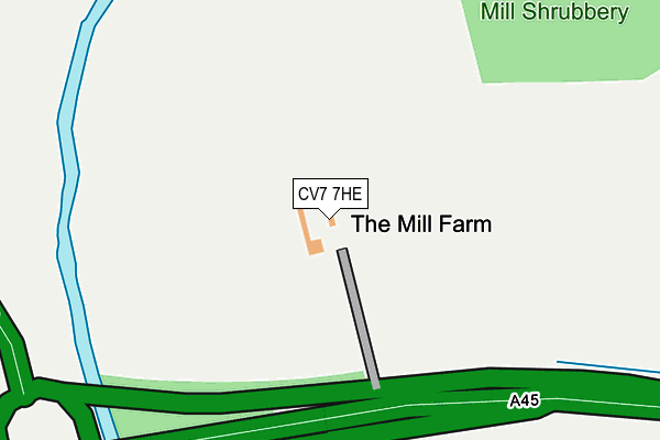 CV7 7HE map - OS OpenMap – Local (Ordnance Survey) CV7 7HE map - OS OpenMap – Local (Ordnance Survey)