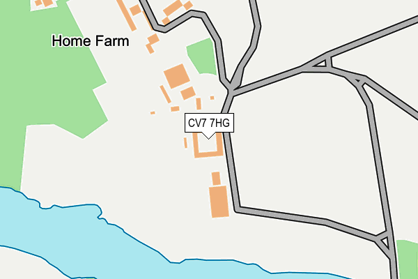 CV7 7HG map - OS OpenMap – Local (Ordnance Survey) CV7 7HG map - OS OpenMap – Local (Ordnance Survey)