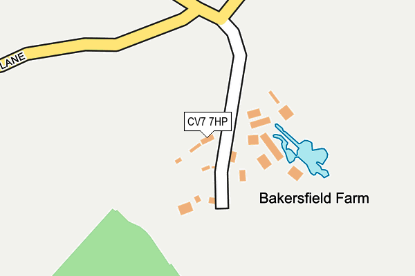 CV7 7HP map - OS OpenMap – Local (Ordnance Survey) CV7 7HP map - OS OpenMap – Local (Ordnance Survey)