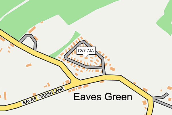 CV7 7JA map - OS OpenMap – Local (Ordnance Survey) CV7 7JA map - OS OpenMap – Local (Ordnance Survey)