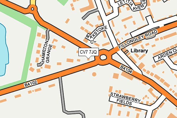 CV7 7JQ map - OS OpenMap – Local (Ordnance Survey) CV7 7JQ map - OS OpenMap – Local (Ordnance Survey)