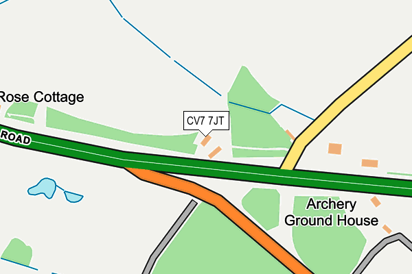 CV7 7JT map - OS OpenMap – Local (Ordnance Survey) CV7 7JT map - OS OpenMap – Local (Ordnance Survey)