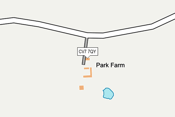 CV7 7QY map - OS OpenMap – Local (Ordnance Survey) CV7 7QY map - OS OpenMap – Local (Ordnance Survey)