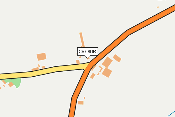 CV7 8DR map - OS OpenMap – Local (Ordnance Survey) CV7 8DR map - OS OpenMap – Local (Ordnance Survey)