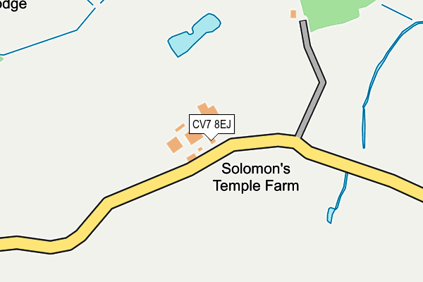 CV7 8EJ map - OS OpenMap – Local (Ordnance Survey) CV7 8EJ map - OS OpenMap – Local (Ordnance Survey)