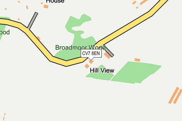 CV7 8EN map - OS OpenMap – Local (Ordnance Survey) CV7 8EN map - OS OpenMap – Local (Ordnance Survey)