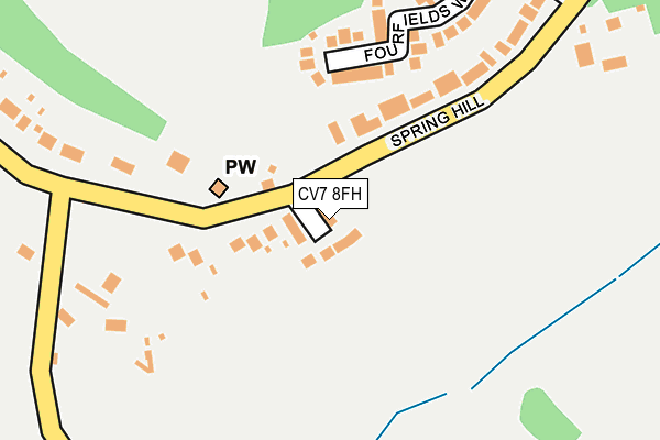 CV7 8FH map - OS OpenMap – Local (Ordnance Survey)