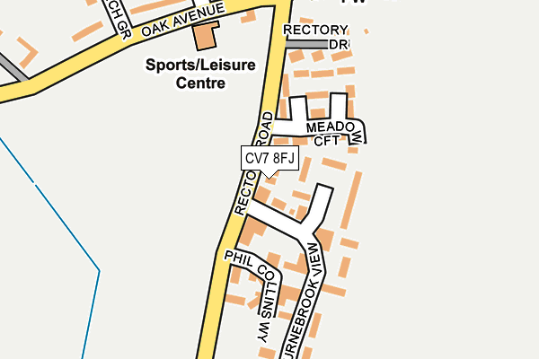 CV7 8FJ map - OS OpenMap – Local (Ordnance Survey) CV7 8FJ map - OS OpenMap – Local (Ordnance Survey)