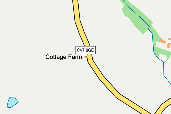 CV7 8GE map - OS OpenMap – Local (Ordnance Survey) CV7 8GE map - OS OpenMap – Local (Ordnance Survey)